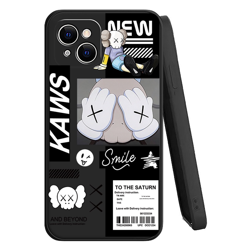 Soft Case TPU Motif Kaws Sesame Street Untuk iPhone 13 Pro Max 11 12 6 6S 7 8 Plus XR XS