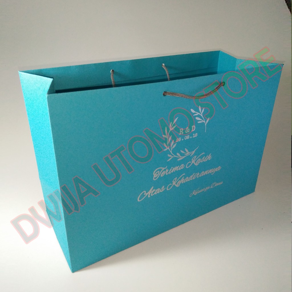 

Paperbag Warna, Tas Kertas Brief Card Warna Sablon ukuran 30x12x20