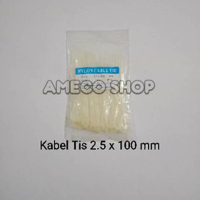 Kabel Tis / Cable Ties 2.5 x 100 Putih