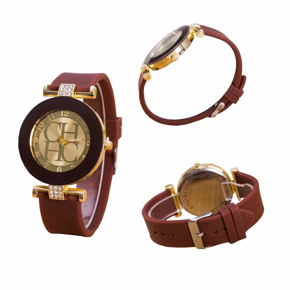 CHHC Diamond - Jam Tangan Analog Wanita - Strap Rubber ( Group )