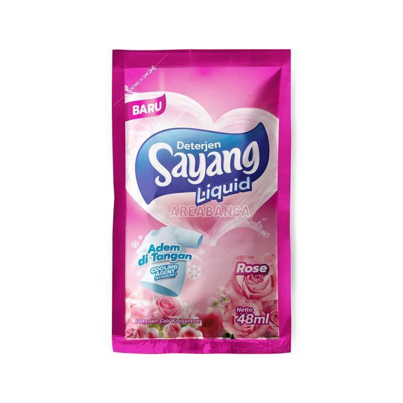 Detergent Sayang Liquid Sachet 48ml  Sabun Pencuci Pakaian
