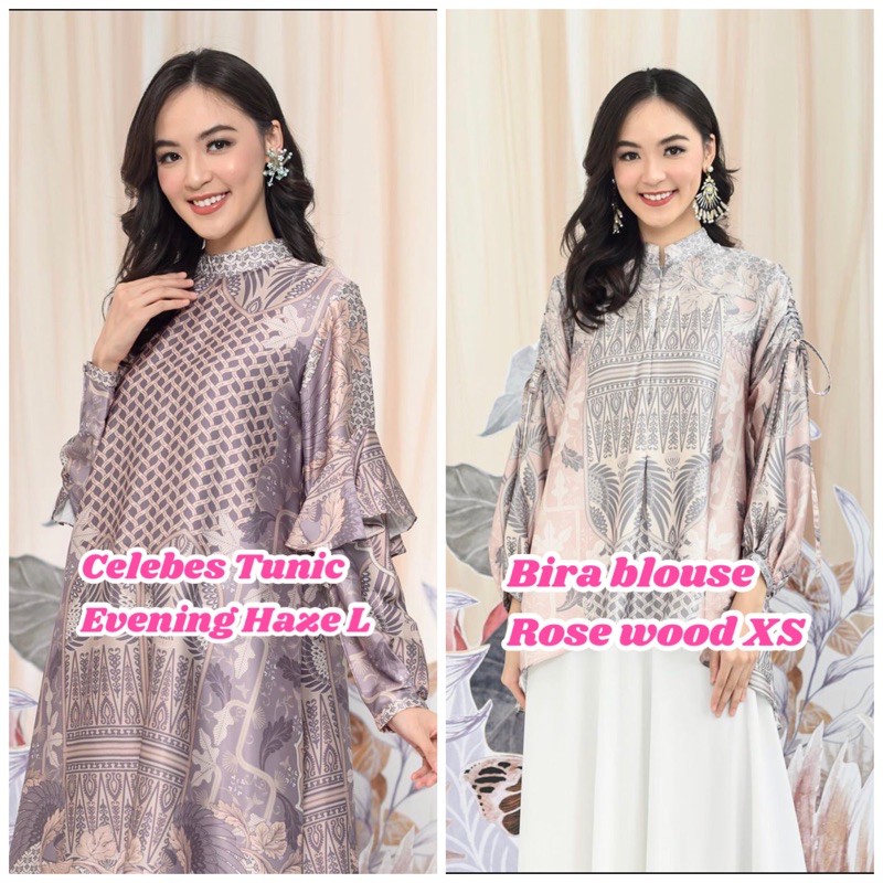 CELEBES TUNIC [Evening Haze] BIRA BLOUSE [Rise wood] BY WEARINGKLAMBY