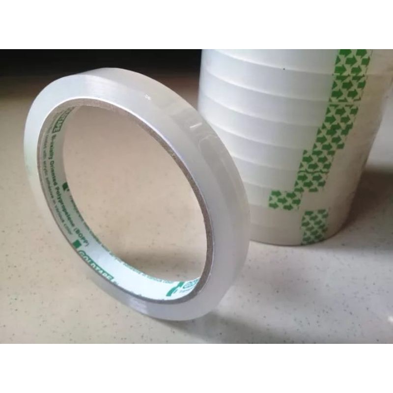 

Goldtape isolasi bening 0,5 inch/12 mm x 72 yard