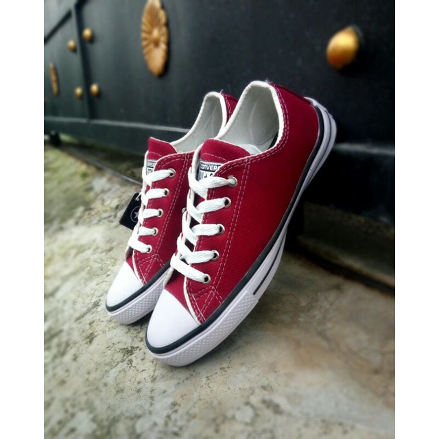 COD !! Sepatu Converse AllStar pendek / Sepatu warna hitam putih klasik / Sepatu wanita pria - terpopuler-5