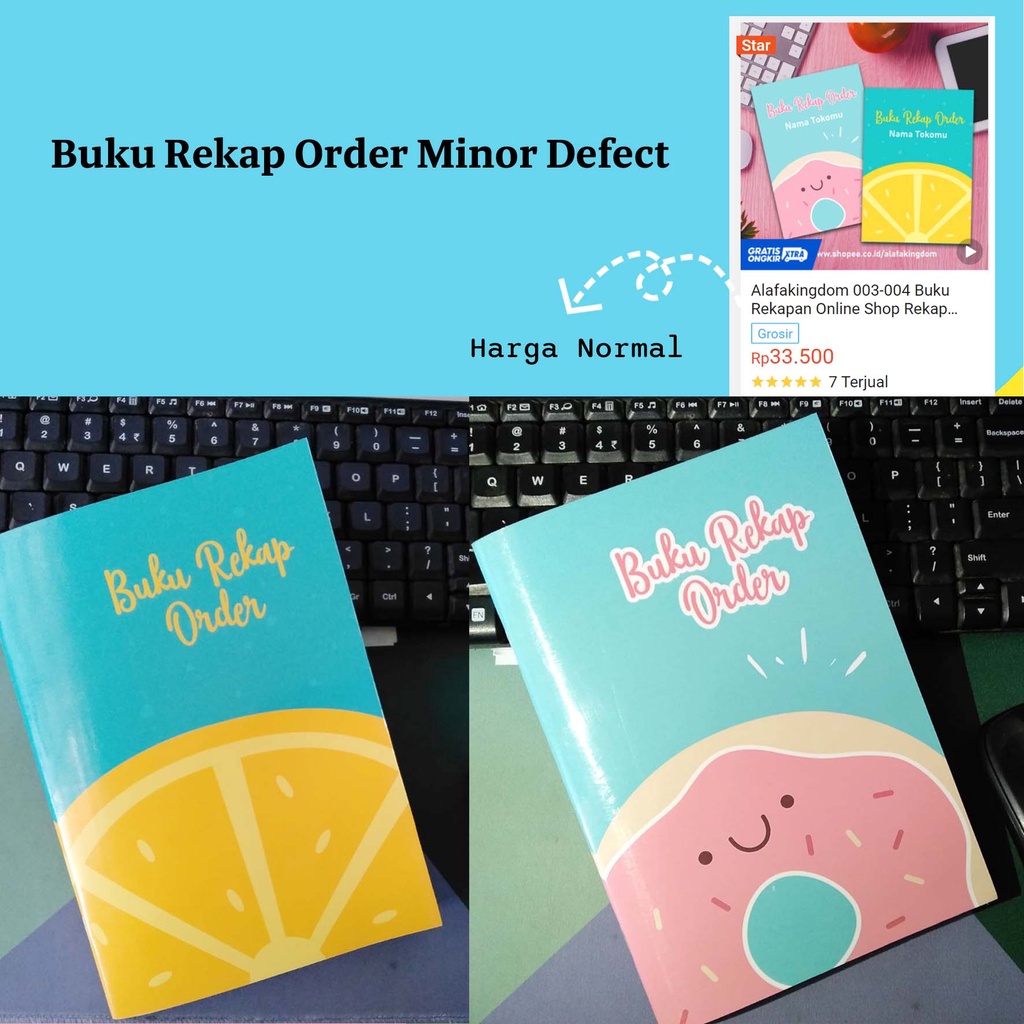 Jual Buku Rekap Order Minor Deffect Ready Tidak Bisa Custom Shopee Indonesia