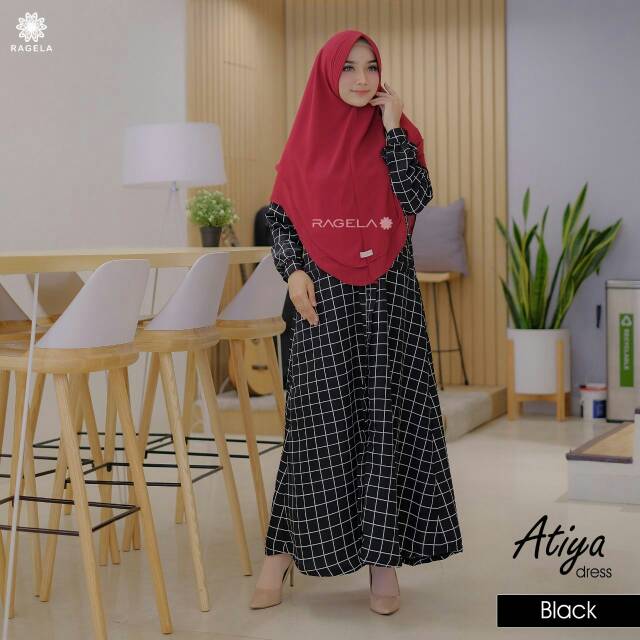 Promo discount 10% Atiya dress by Ragela hijab. Gamis branded under 200.k