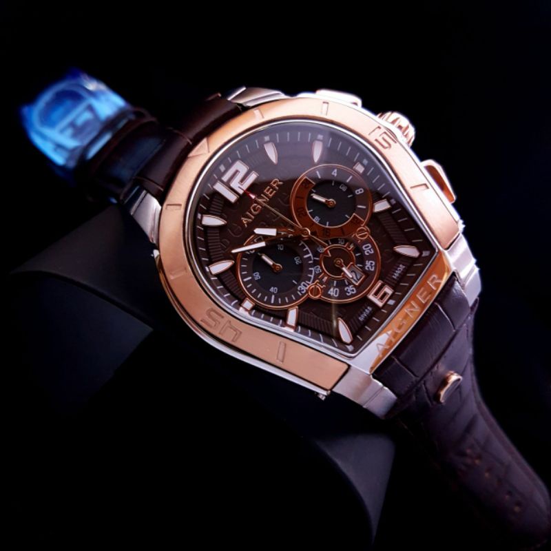 Jam Tangan Wanita Aigner Palermo Premium Coklat Plat Coklat- Aigner Palermo Super Premium Graden AAA