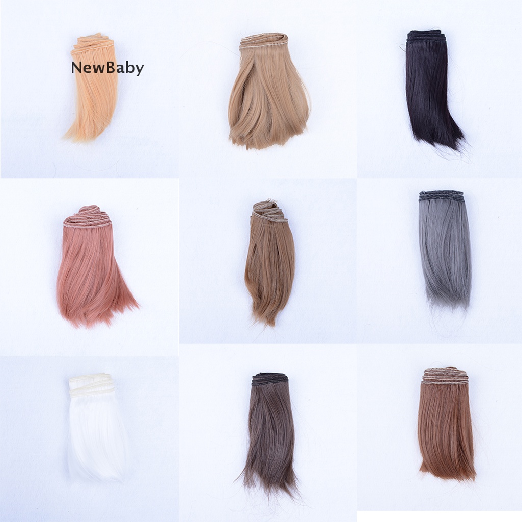 Wig Rambut Poni Welf Tahan Suhu Tinggi Ukuran 10cm X 100cm Untuk Boneka BJD 1 / 3 1 / 4