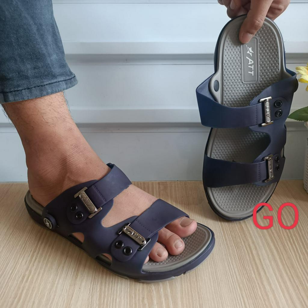 gof ATT SGC 1107 SANDAL PRIA Sandal Selop Santai Bahan Karet Anti Air Nyaman Dipakai