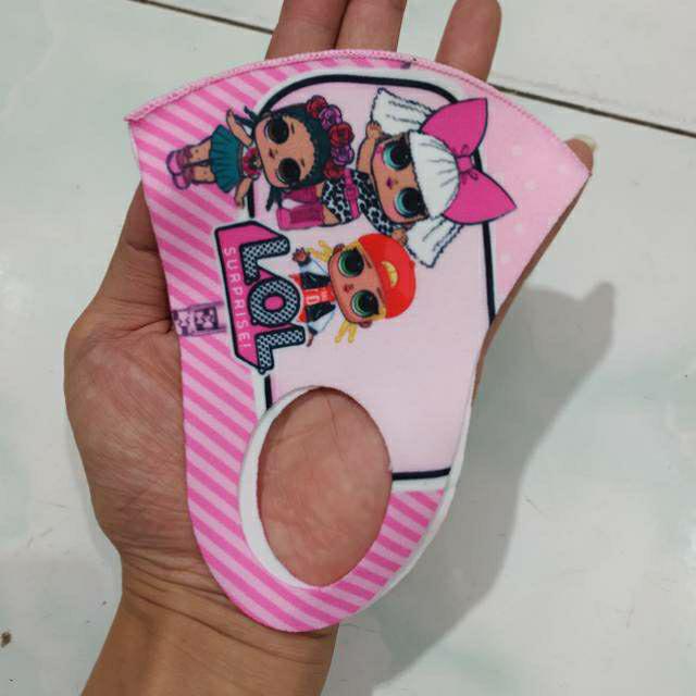 Cod Masker Anak Versi Terbaru Iron Man/lol/tsum²/doraemon