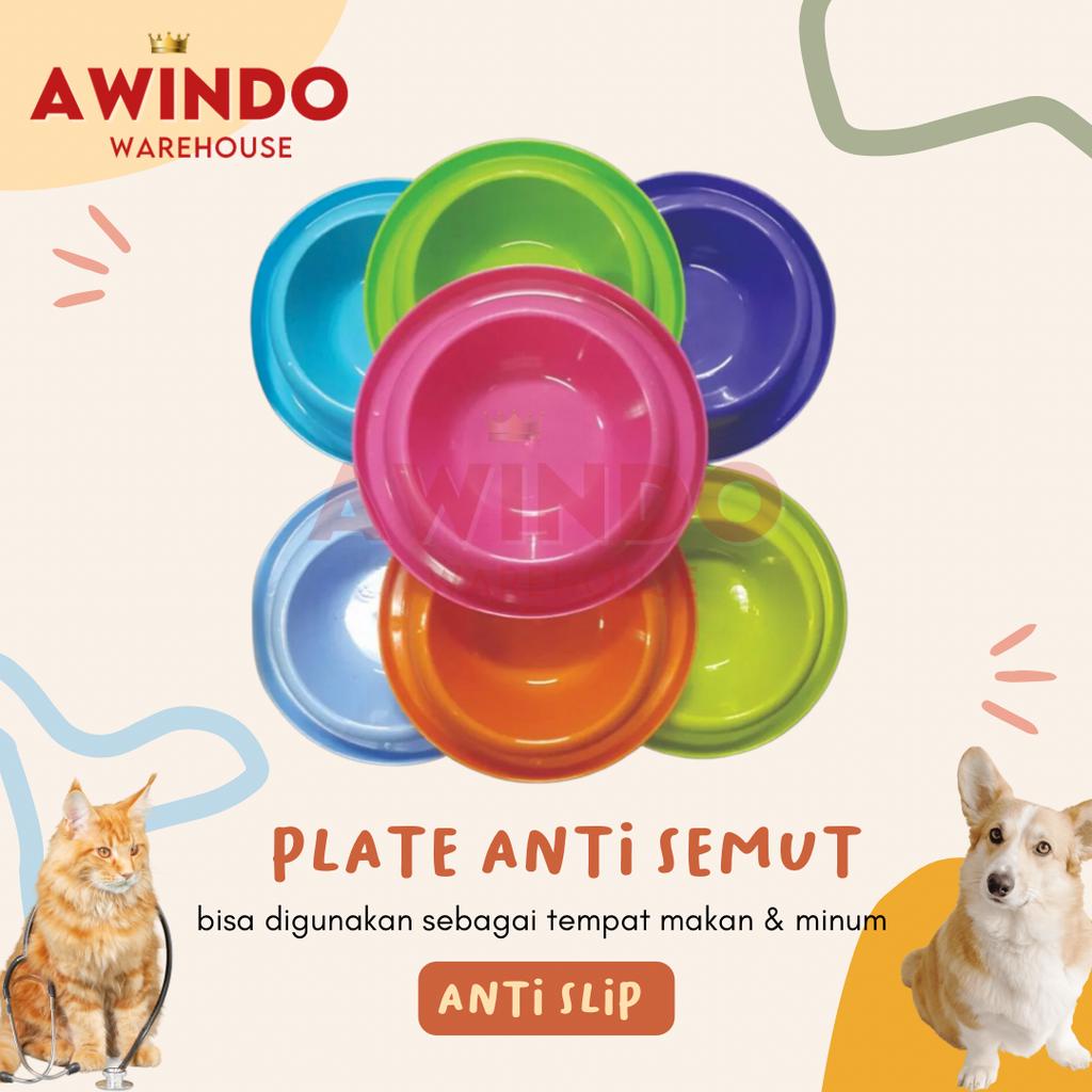 PLATE 13 - Tempat Piring Pakan Minum Makan Kucing Anjing Kelinci Hamster Anti Slip Pet Feeder