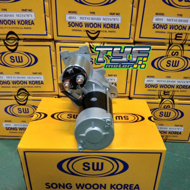 STARTER ASSY MITSUBISHI PS120 4D34 PS100 4D31 ORI KOREA