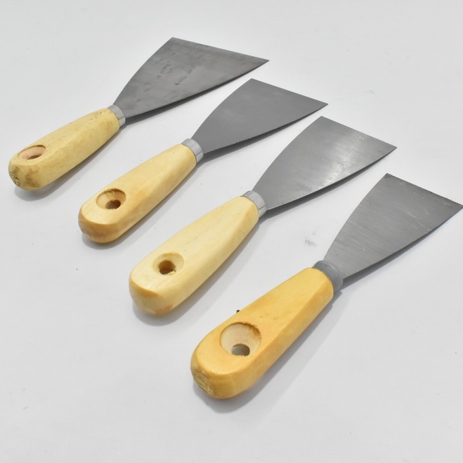 KAPE / SCRAPER / KAPI / PISAU DEMPUL PENGEROK CAT SCRAPPER / KAPE PLAT GAGANG KAYU / KAPI CAT GAGANG KAYU / KAPE GAGANG KAYU