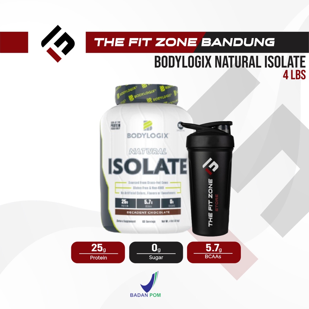 Bodylogix Natural Isolate 4 Lbs Whey Protein Isolate
