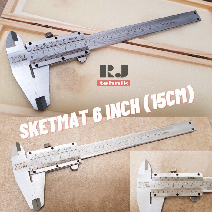 

Vernier Caliper Sketmat Jangka Sorong Sigmat Xp 150Mm 6" Murah