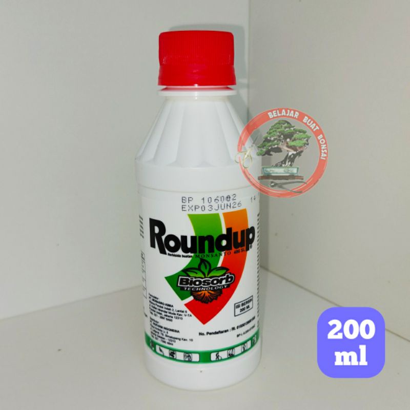 Roundup 486SL Herbisida OBAT Pembasmi Rumput Liar Dan Gulma 200ML