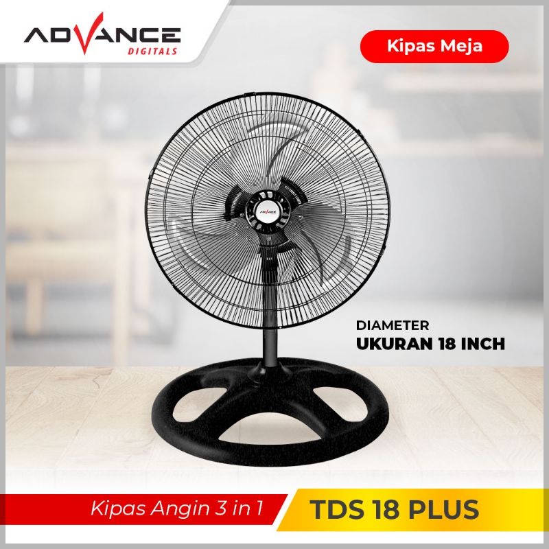 KIPAS ANGIN ADVANCE TDS-18 3in1 multifungsi TDS 18 tds18 / KIPAS ANGIN ADVANCE TDS18 18INC GARANSI RESMI