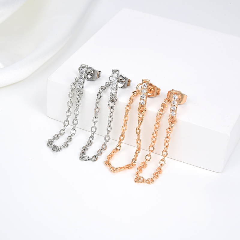 anting titanium wanita emas muda anti karat dewasa tusuk korea asli panjang dan luntur korea style selamanya dewasa 90-99e