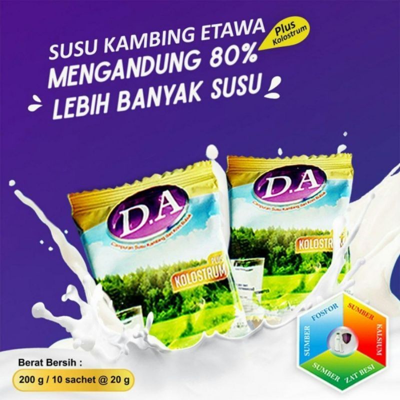 Paket Gomilk 2 kotak dan Susu Kambing Etawa D.A