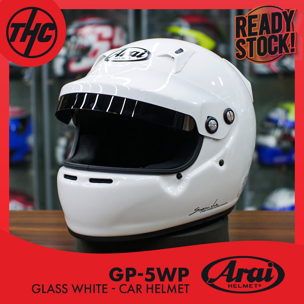 HELM FULL FACE MOBIL ARAI GP-5WP GLASS WHITE