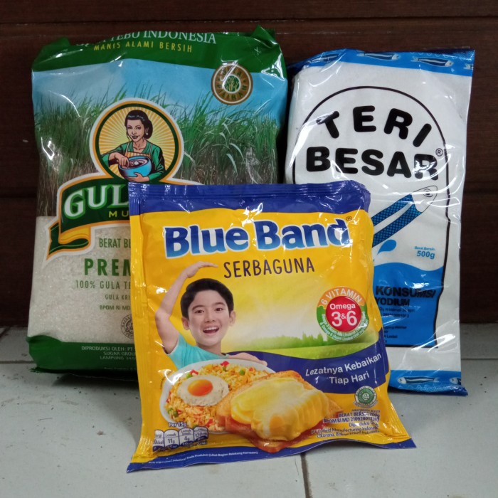 

Paket Hemat GGB Gulaku Premium Garam Teri Besar Mentega BB Refill