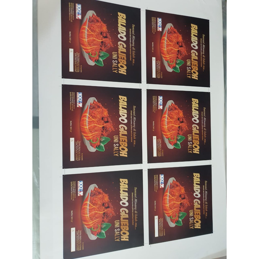 

Cetak LOGO | Cutting | Stiker | Label Cromo A3+