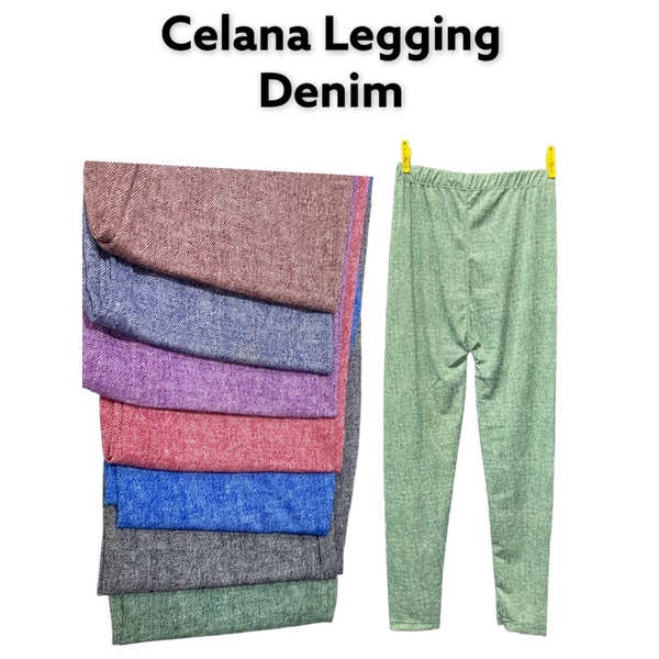 Celana Legging Denim Elastis