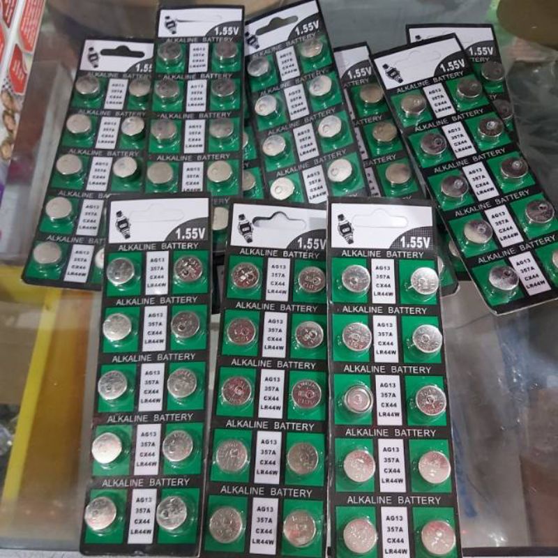 Battery Alkaline Batteries BATERAI sudah ber SNIL1154F, LR44, AG13