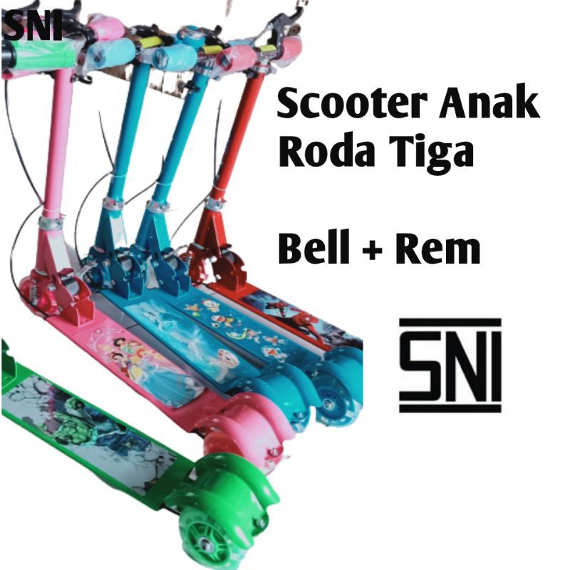 Mainan Scooter poo / Otoped / Scooter roda tiga