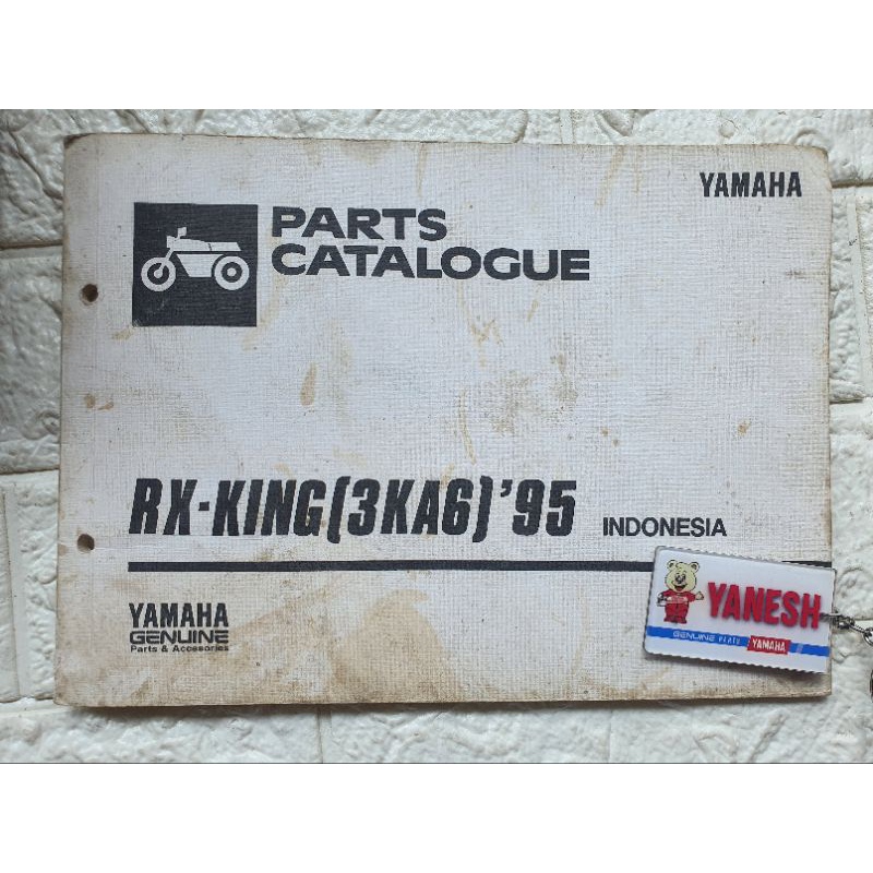 buku katalog catalogue yamaha rx king master  tahun 1995/1996 copyan