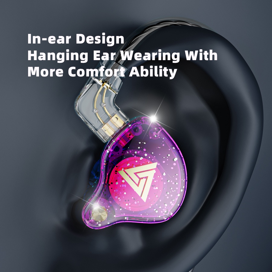 Qkz AK6 PRO Earphone In ear HiFi Fever Subwoofer Dengan Kabel Mic Bisa Dilepas Untuk CK6 SK6