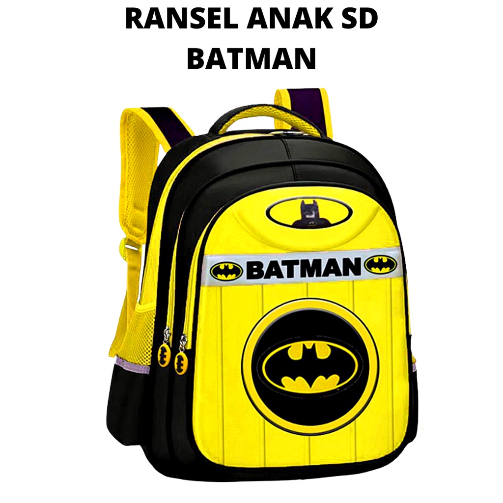 LMB Tas Anak Sekolah SD Laki Laki Timbul Ukuran Besar IMPORT Gambar Karakter Timbul 6D Superhero