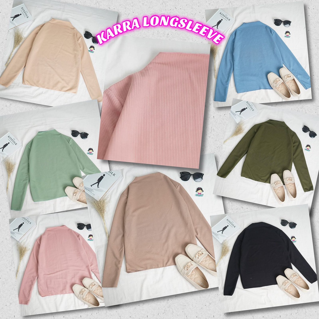 BEFAST - ZFS OOTD Kaos Wanita NABIYA / FUMI SERA BASIC APRIL KNIT TOP / Tshirt Crop Wanita / Atasan Kaos Lengan Panjang/Pendek / Fashion Wanita Santai Rumahan / Kaos Polos Casual / Tshirt Banyak Warna / Terbaru 2022 / Termurah