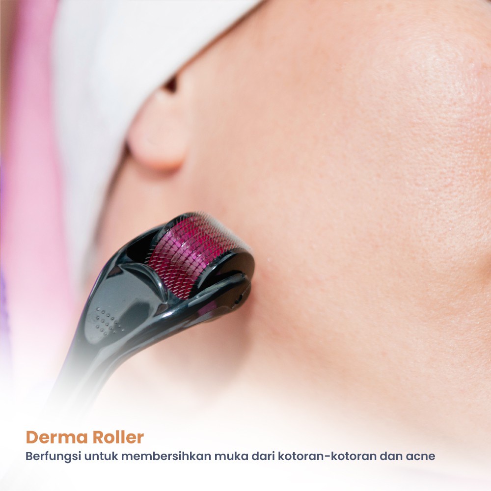 ROLLER 1.0 MM ALAT PENGHILANG BEKAS JERAWAT FACIAL SELULIT TERAPI WAJAH MUKA PORI WAJAH ORiI