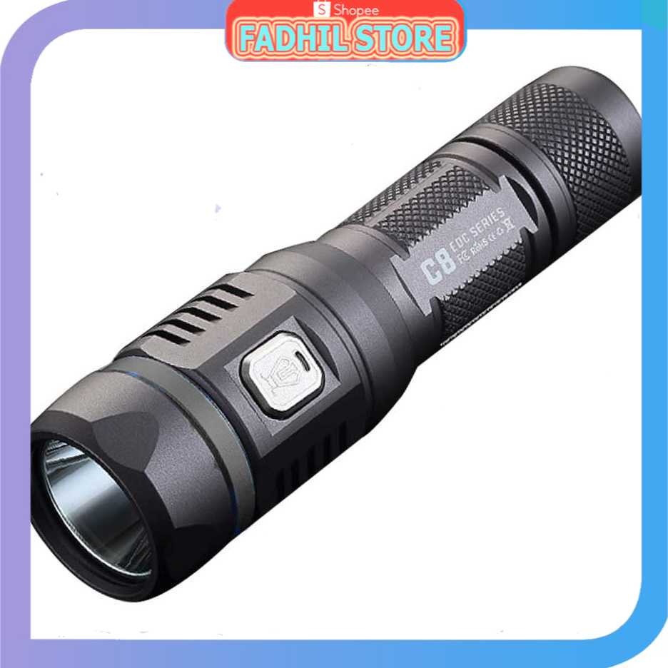JETBeam C8 Pro Tactical Senter LED Cree SST-40 N4 BC 1200 Lumens