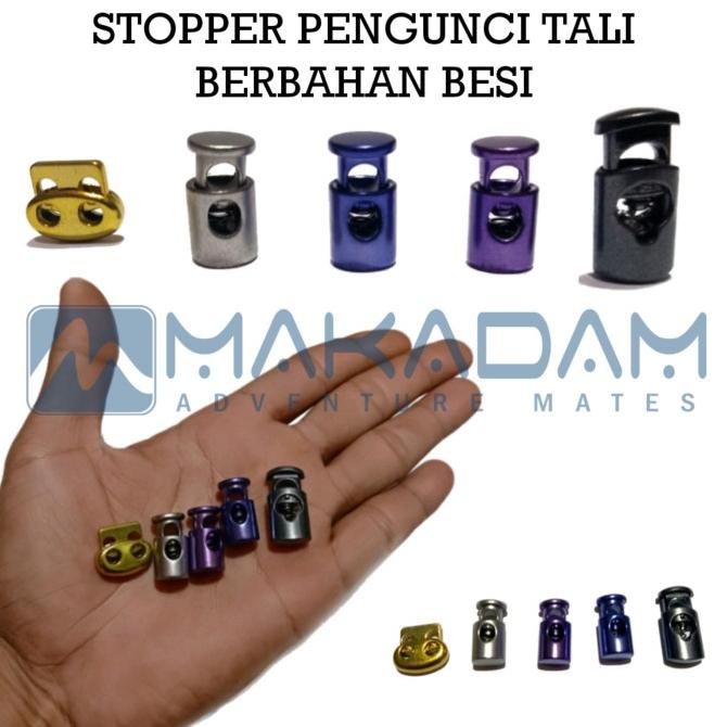 stoper stopper pengunci tali jaket celana sepatu bahan besi garmen makad44 Ayo Order