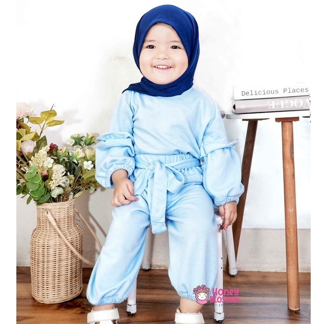 Baju One Set Anak Perempuan Cantik Alika Series usia 0_5 Tahun / Baju Muslim Anak