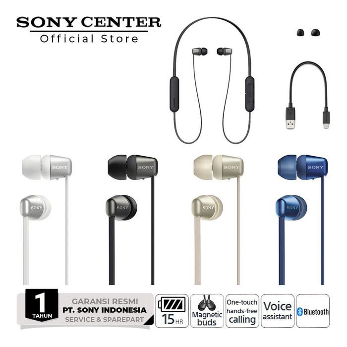 Sony Earphone Wireless In Ear WI-C310 - WI C310 - WIC310 - Garansi Resmi Sony 1 Tahun