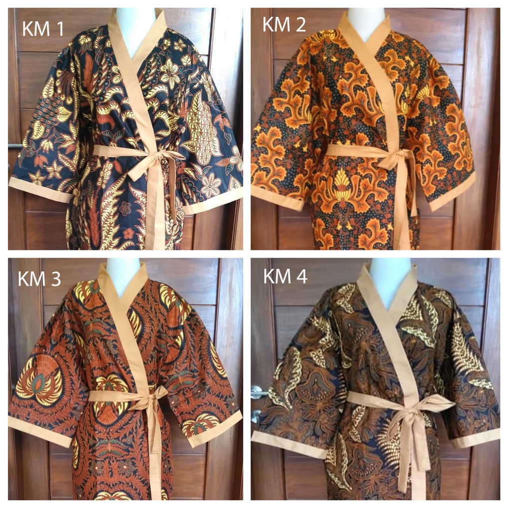 Kimono Batik Baju Atasan Wanita Dress Hotel Spa Tidur Motif Klasih Lawasan Modern LD 110 All Size