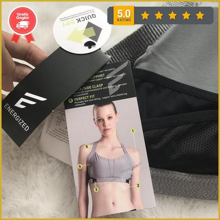 Pierre Cardin Sport Bra Energized Big Sale Original Last Call Branded Premium