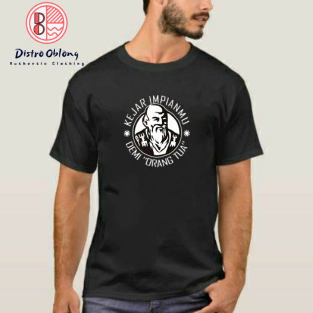 Kaos Baju Tshirt Obral Orang Tua Anggur Merah Kejar Impianmu Demi Orang Tua Distro Pakaian