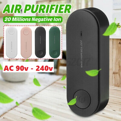 Air Purifier Mini Portable Ion Negatif Alat Pelembab Udara Untuk Ruangan Kamar Indoor