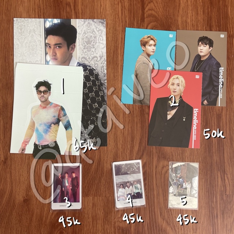printilan super junior siwon leeteuk ryeowook shindong kry photocard poster postcard standee — offic