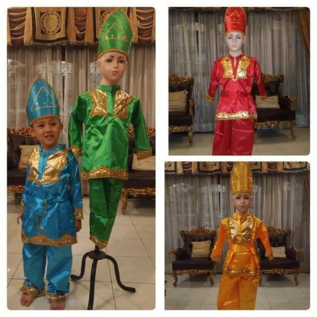 Pakaian Adat Padang / Baju Adat Minang Anak TK SD