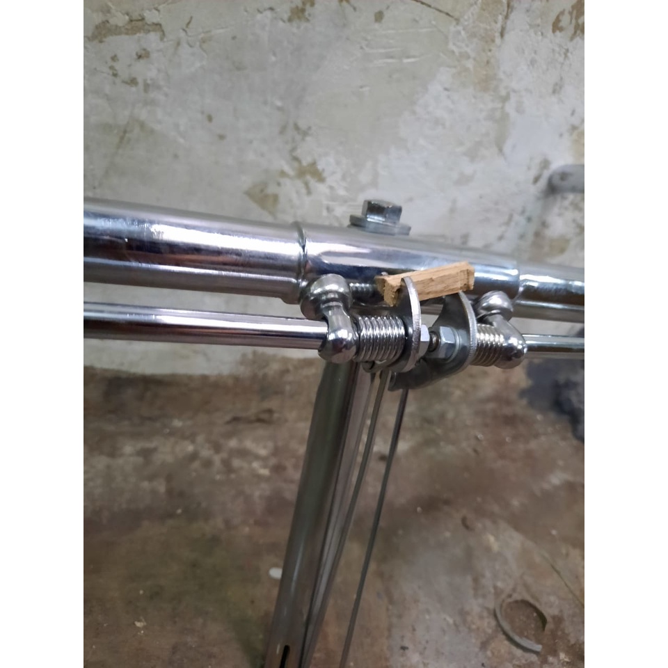 TERMURAH!!! Stang + Stem Sepeda 28 RRT / Warna Chrome / Realpict