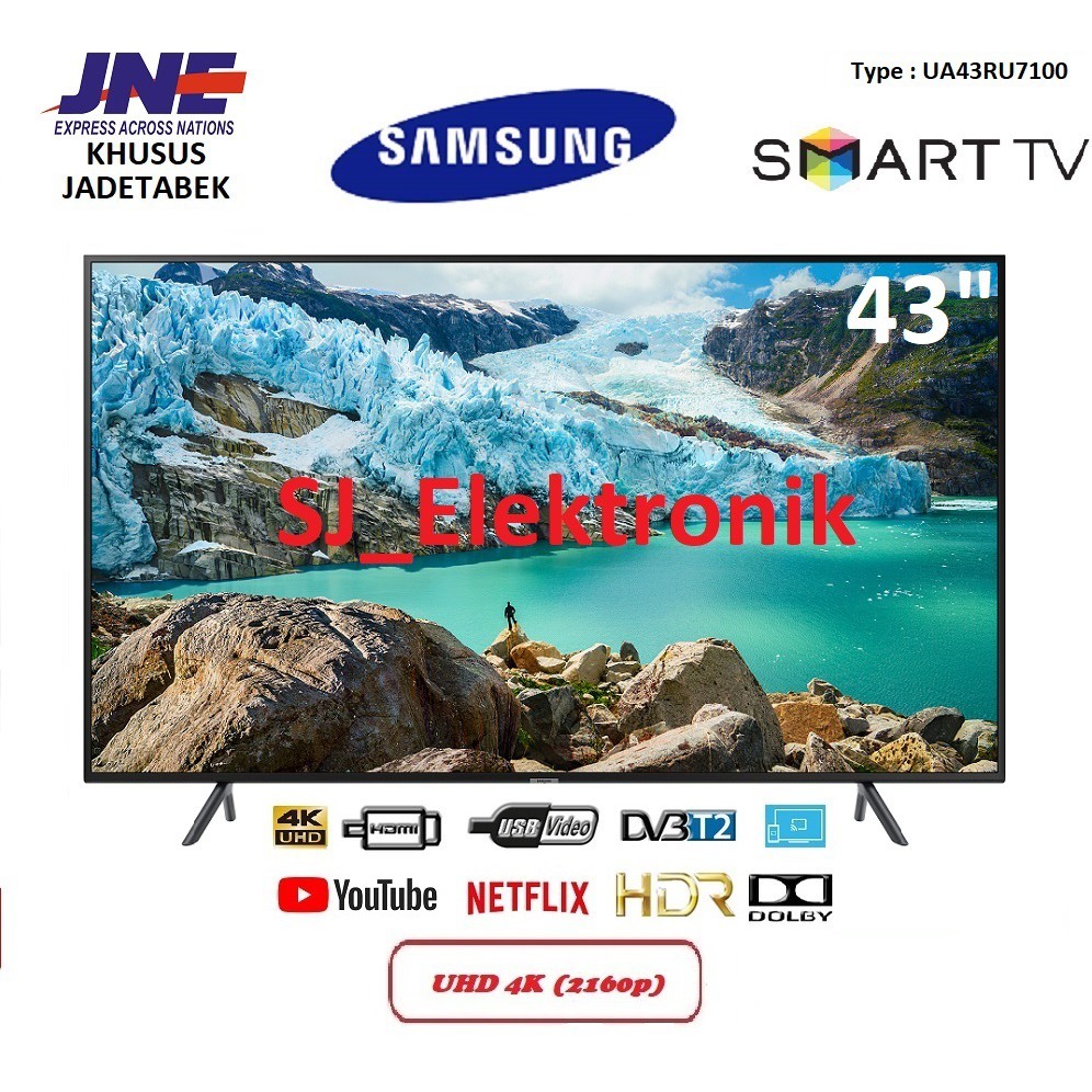 Jual LED TV Samsung 43 Inch UA43RU7100 - 43RU7100 UHD 4K SmartTV HDMI ...