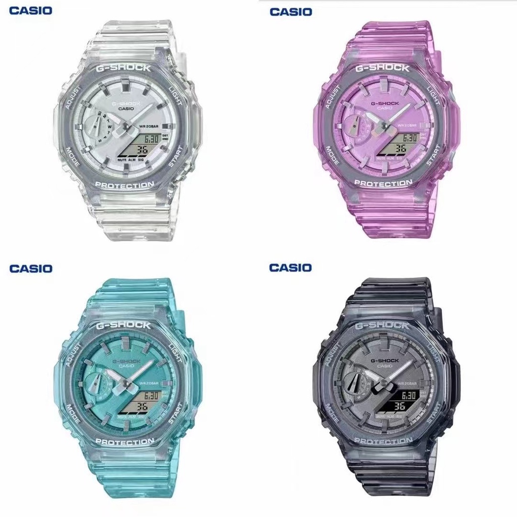 Casio G-Shock GA2100 GA-2100-4A GA-2100-1A Unisex Jam Tangan Tahan Air Jam Tangan Olahraga Pria Jam Tangan Kasual Wanita