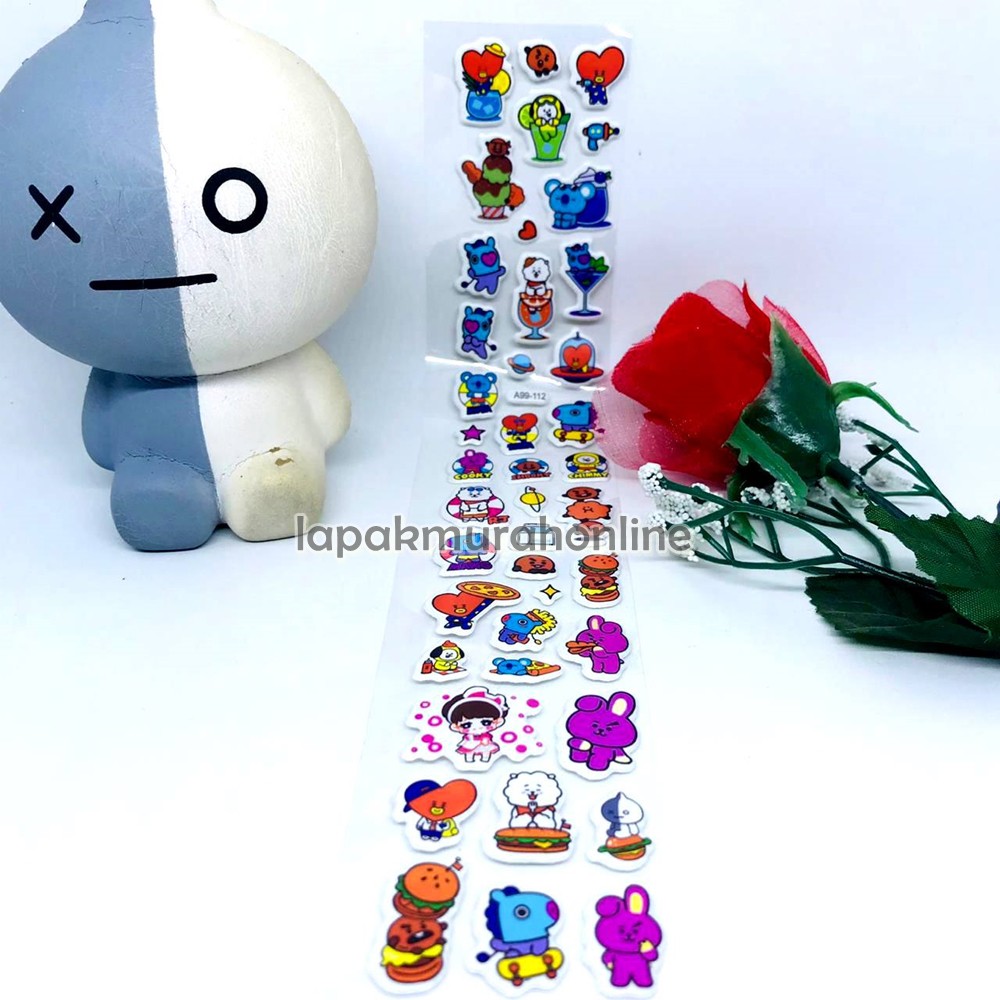 STIKER BTS BT21 3D / STICKER 3D BTS BT21 / STIKER BT21 TIMBUL