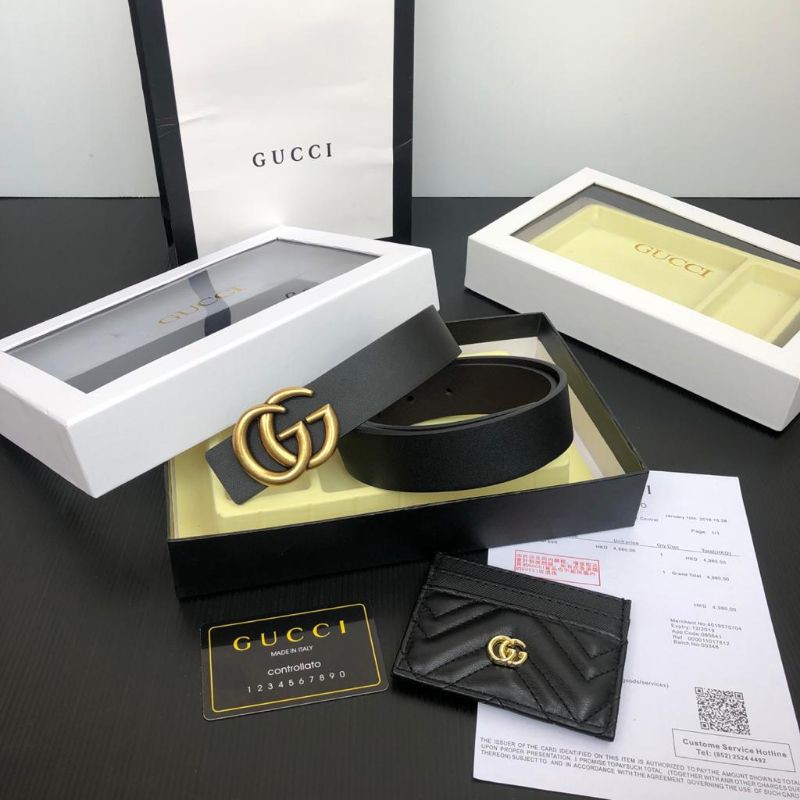 

BELT BRANDED SET WALLET FREE BOX + PAPERBAG