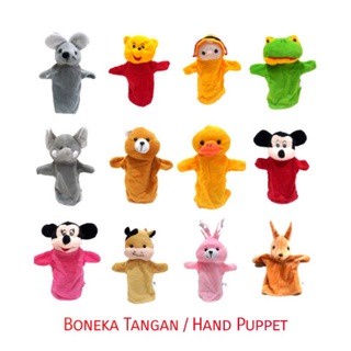 Hand Puppet Boneka Tangan Binatang ANIMAL HAND PUPPET / Boneka Tangan Hewan/ mainan anak mendongeng Boneka tangan karakter singa macan harimau buaya ayam tikus tupai kuda pinguin Boneka Tangan Karakter Binatang Hewan Mainan Edukasi Anak Bayi Hand Puppet